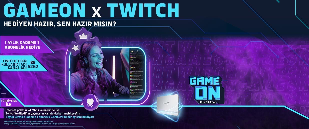 GAMEON x TWITCH HEDİYEN HAZIR, SEN HAZIR MISIN?