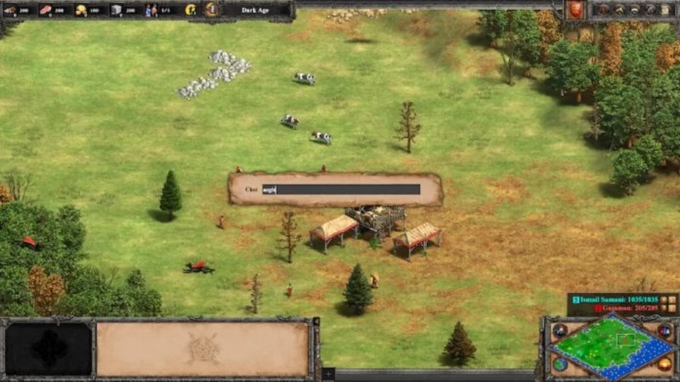 Age of Empires 3 hileleri nereye yazılır?