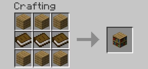 Minecraft kitaplık yapımı