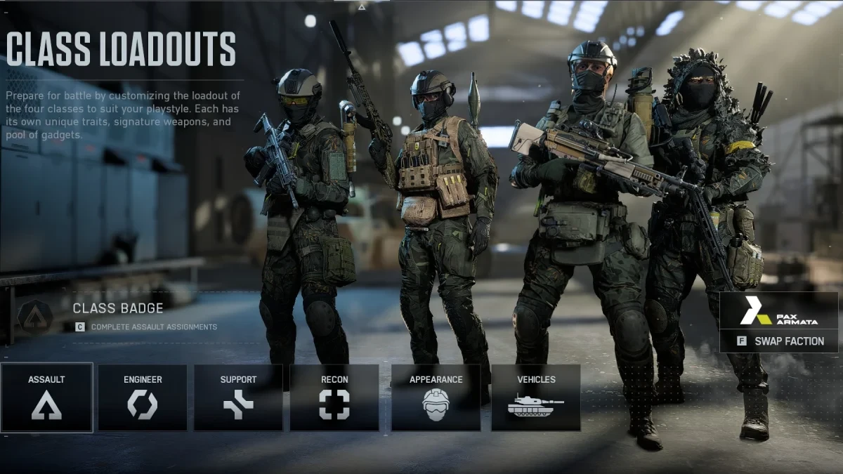 Battlefield 6 sınıflar