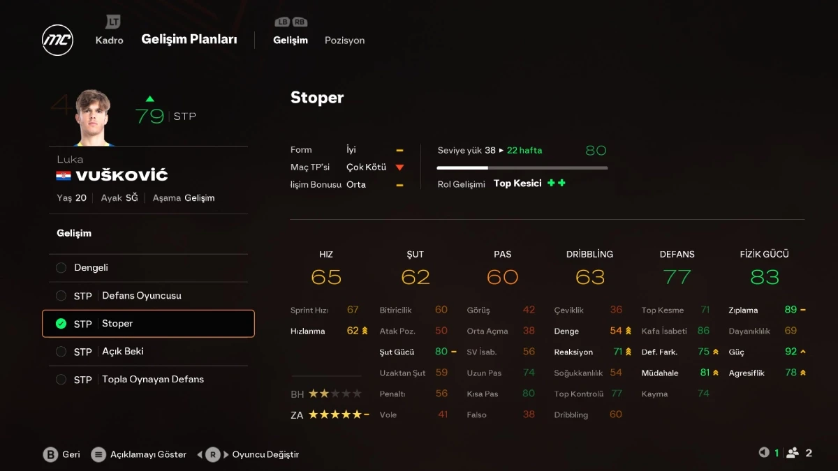 EA FC 26 genç yetenekler