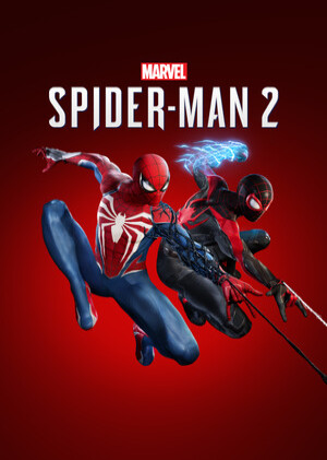 Marvel's Spider Man 2 PC mağaza sayfası görseli. Orijinal boyutta incelemek için siteyi ziyaret edin.