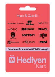 Hediyen Kart Moda & Güzellik - 1000 TRY